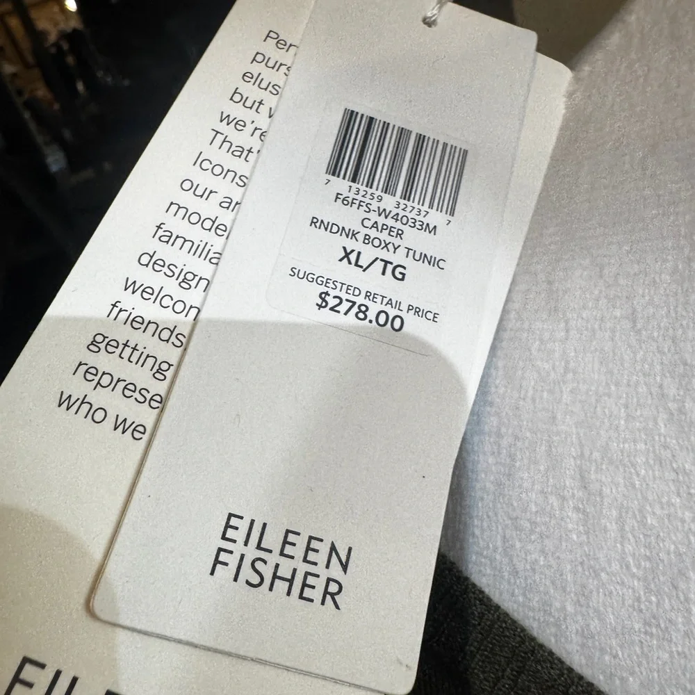 Eileen Fisher Caper Olive Green Women's‎ Sweater XL NWT